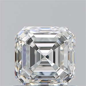 Picture of Natural Diamond 0.90 Carats, Asscher with  Cut, I Color, VVS1 Clarity and Certified by GIA