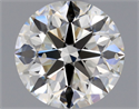 Natural Diamond 0.85 Carats, Round with Excellent Cut, J Color, SI2 Clarity and Certified by GIA