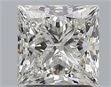 Natural Diamond 2.01 Carats, Princess with  Cut, I Color, SI2 Clarity and Certified by GIA