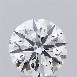Picture of Lab Grown Diamond 2.01 Carats, Round with Ideal Cut, D Color, VS2 Clarity and Certified by IGI