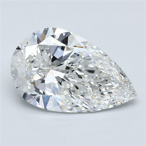 Foto Diamante Natural 5.01 quilates, De pera , Color F, claridad SI1 y certificado GIA de
