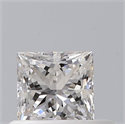 Natural Diamond 0.42 Carats, Princess with  Cut, G Color, VVS1 Clarity and Certified by GIA