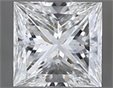Natural Diamond 0.90 Carats, Princess with  Cut, H Color, VS1 Clarity and Certified by GIA