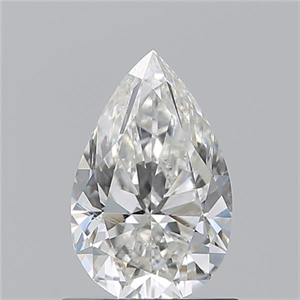 Picture of Natural Diamond 0.90 Carats, Pear with  Cut, H Color, SI2 Clarity and Certified by GIA