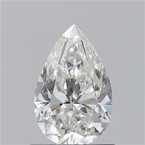Picture of Natural Diamond 0.90 Carats, Pear with  Cut, H Color, SI2 Clarity and Certified by GIA