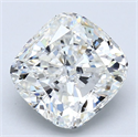 Diamante Natural 4.01 quilates, Del cojín , Color H, claridad VS1 y certificado GIA