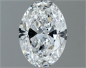 Natural Diamond 0.70 Carats, Oval with  Cut, E Color, VS2 Clarity and Certified by GIA