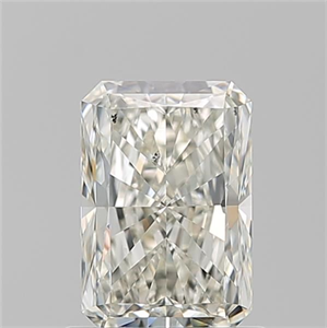 Picture of Natural Diamond 1.01 Carats, Radiant with  Cut, K Color, SI1 Clarity and Certified by GIA
