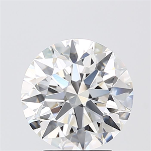 Picture of Lab Grown Diamond 3.10 Carats, Round with Ideal Cut, F Color, VVS2 Clarity and Certified by IGI