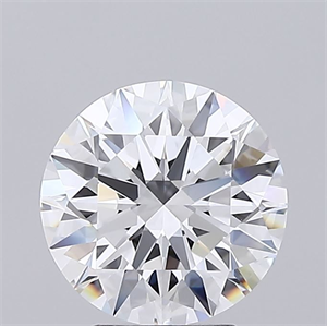 Picture of Lab Grown Diamond 3.03 Carats, Round with Ideal Cut, D Color, VVS1 Clarity and Certified by IGI