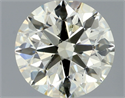 Natural Diamond 0.90 Carats, Round with Excellent Cut, M Color, SI2 Clarity and Certified by GIA