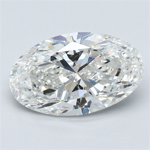 Picture of Natural Diamond 3.50 Carats, Oval with  Cut, G Color, SI1 Clarity and Certified by GIA