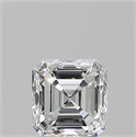 Natural Diamond 0.90 Carats, Asscher with  Cut, G Color, VVS1 Clarity and Certified by GIA