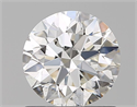 Natural Diamond 1.01 Carats, Round with Excellent Cut, I Color, SI1 Clarity and Certified by GIA