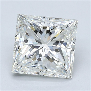 Picture of Natural Diamond 2.12 Carats, Princess with  Cut, I Color, VS2 Clarity and Certified by GIA