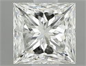 Natural Diamond 0.60 Carats, Princess with  Cut, J Color, VS2 Clarity and Certified by GIA