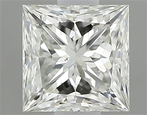 Picture of Natural Diamond 0.60 Carats, Princess with  Cut, J Color, VS2 Clarity and Certified by GIA