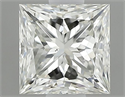 Natural Diamond 0.60 Carats, Princess with  Cut, J Color, VS2 Clarity and Certified by GIA