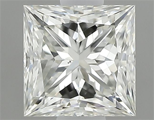 Picture of Natural Diamond 0.60 Carats, Princess with  Cut, J Color, VS2 Clarity and Certified by GIA