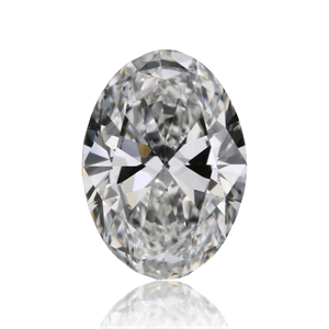 Picture of Natural Diamond 0.42 Carats, Oval with  Cut, E Color, VVS2 Clarity and Certified by GIA