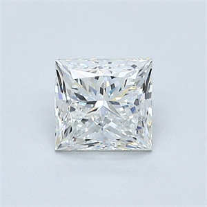 Picture of Natural Diamond 0.61 Carats, Princess with  Cut, H Color, VVS1 Clarity and Certified by GIA