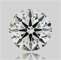 Natural Diamond 0.51 Carats, Round with Excellent Cut, L Color, VVS1 Clarity and Certified by GIA