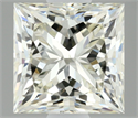 Natural Diamond 1.01 Carats, Princess with  Cut, K Color, VVS2 Clarity and Certified by IGI