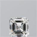 Diamante Natural 0.91 quilates, Asscher , Color H, claridad IF y certificado GIA