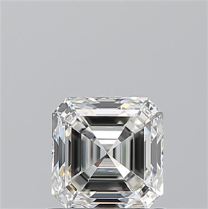 Foto Diamante Natural 0.91 quilates, Asscher , Color H, claridad IF y certificado GIA de