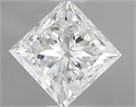 Natural Diamond 0.96 Carats, Princess with  Cut, G Color, IF Clarity and Certified by IGI