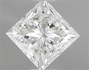 Picture of Natural Diamond 0.96 Carats, Princess with  Cut, G Color, IF Clarity and Certified by IGI