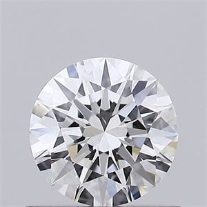 Picture of Natural Diamond 0.51 Carats, Round with Excellent Cut, E Color, VS2 Clarity and Certified by GIA