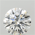 Lab Grown Diamond 3.10 Carats, Round with Ideal Cut, F Color, VVS2 Clarity and Certified by IGI