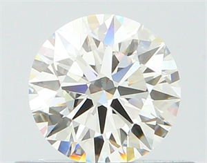 Picture of Natural Diamond 0.43 Carats, Round with Excellent Cut, H Color, VVS2 Clarity and Certified by GIA