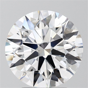 Picture of Lab Grown Diamond 3.52 Carats, Round with Ideal Cut, D Color, VS1 Clarity and Certified by IGI