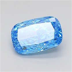 Picture of Lab Grown Diamond 2.22 Carats, CUSHION MODIFIED with  Cut, Fancy Vivid Blue Color, VVS2 Clarity and Certified by IGI