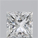 Natural Diamond 1.01 Carats, Princess with  Cut, G Color, VVS2 Clarity and Certified by GIA