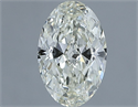 Natural Diamond 0.84 Carats, Oval with  Cut, J Color, VS1 Clarity and Certified by IGI