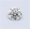 Diamante Natural 0.45 quilates, Redondo , Color H, claridad VS1 y certificado GIA