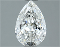 Natural Diamond 1.00 Carats, Pear with  Cut, G Color, VS2 Clarity and Certified by GIA