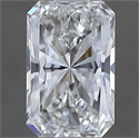 Natural Diamond 0.70 Carats, Radiant with  Cut, E Color, VS2 Clarity and Certified by GIA