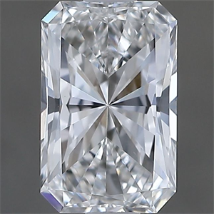 Picture of Natural Diamond 0.70 Carats, Radiant with  Cut, E Color, VS2 Clarity and Certified by GIA