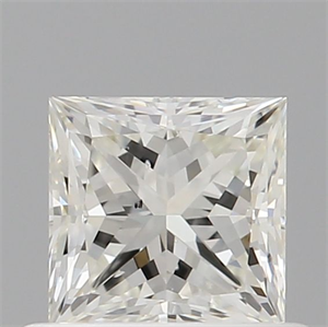 Picture of Natural Diamond 0.55 Carats, Princess with  Cut, I Color, SI1 Clarity and Certified by GIA