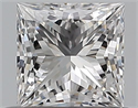 Natural Diamond 0.52 Carats, Princess with  Cut, D Color, VVS2 Clarity and Certified by GIA