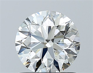 Picture of Natural Diamond 1.00 Carats, Round with Excellent Cut, G Color, VS2 Clarity and Certified by IGI