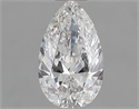 Diamante Natural 0.49 quilates, De pera , Color E, claridad VVS2 y certificado GIA