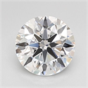 Lab Grown Diamond 1.02 Carats, Round with Ideal Cut, D Color, VVS2 Clarity and Certified by IGI