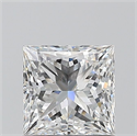 Diamante Natural 0.91 quilates, Princesa , Color F, claridad VS1 y certificado GIA