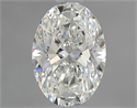 Natural Diamond 0.82 Carats, Oval with  Cut, I Color, SI1 Clarity and Certified by GIA