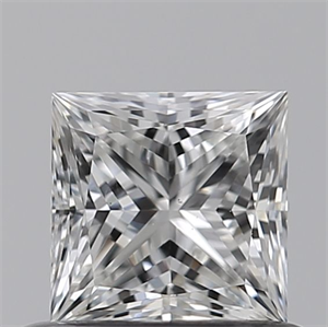 Picture of Natural Diamond 0.60 Carats, Princess with  Cut, F Color, VS2 Clarity and Certified by GIA